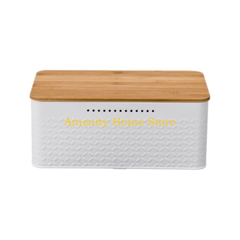 F26C Bread Storage Box Metal Bread Cases Bread Loaf Storage Container
