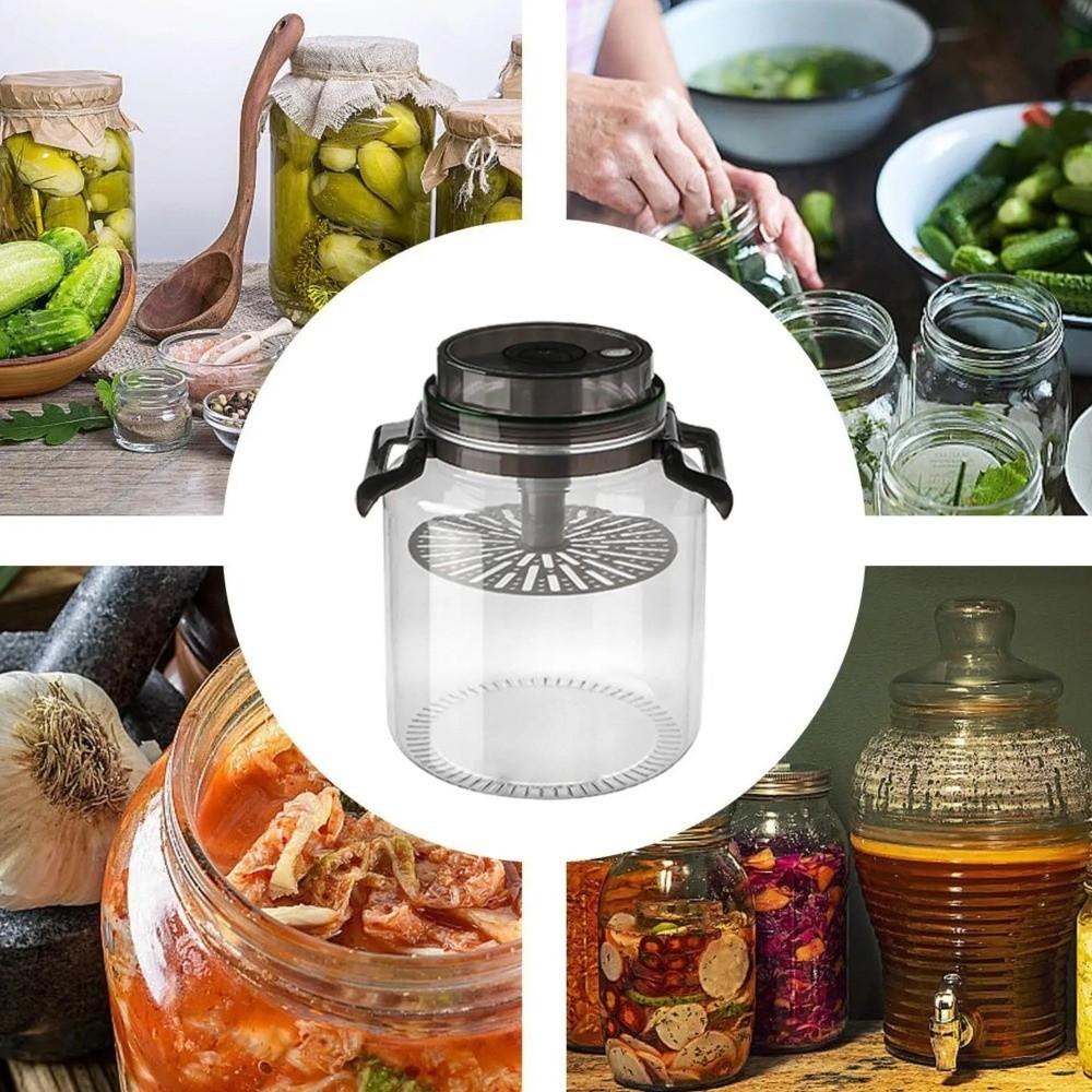 With Handle Pickle Jars With Lids Food Grade Hermetic Food Box Pickle Container  Household