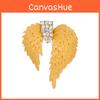 Vintage Wing Brooch With Water Drilled Angel Wings For Women And Men Accessories