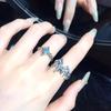 Enamel Starlight Sweet Cool Wind Ring Cool Niche Design Cold Wind Simple Opening Adjustable Couple Ring Female