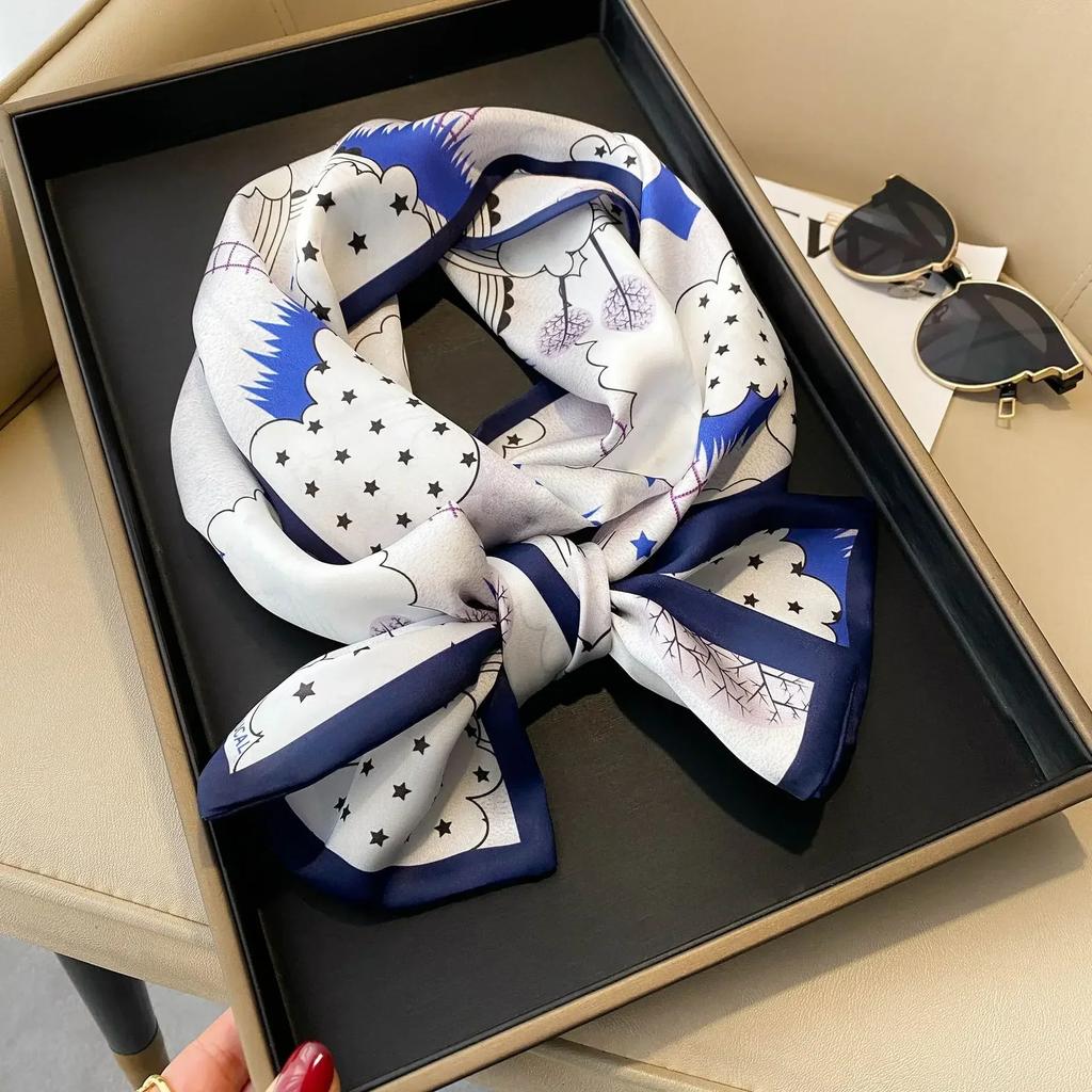 17*150cm Ribbon Silk Scarfs Female Luxury Design Hair Band Skinny Scarf Neck Ties Women Bag Scarves Neckerchief Foulard Lady