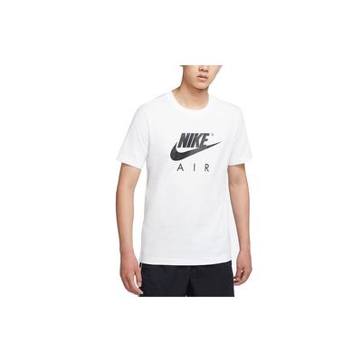 Air Max Sports T-skjorte for Menn med Stort Logotrykk, Rund Hals, Kortermet, Hvit DD3352-100