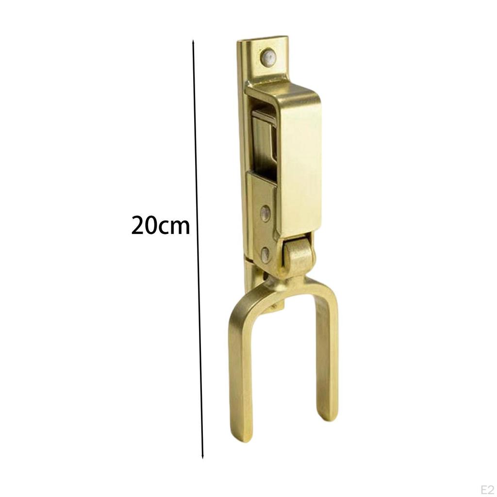 Instant Locking Gate Latch Gold Sturdy Rust Resistant Backyard Easy Install Outdoor Fence