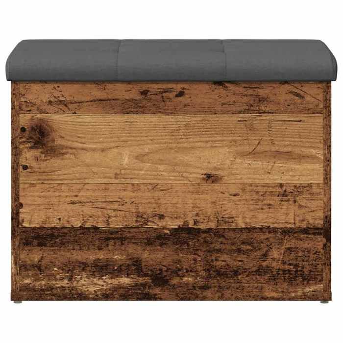 VidaXL Banc de rangement vieux bois 62x42x45 cm bois d'ingénierie, banc, banc à chaussures, siège de couloir 857615