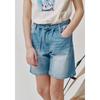 Bluetail Blue Denim Belt Shorts Azb2pt01bu