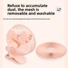 Usb Quiet Portable Desktop Fan With Clip Mount For Room Outdoors Activities Use