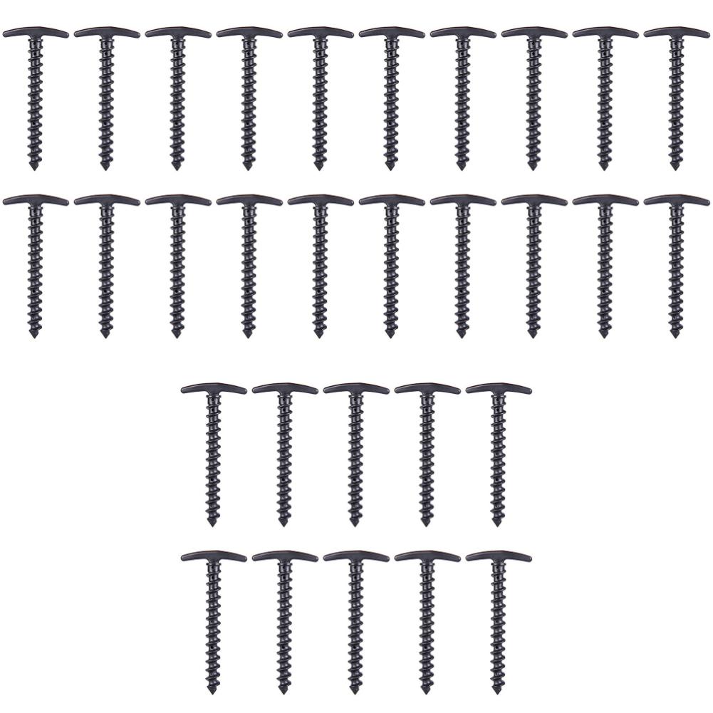 30/50Pcs Ground Nails Outdoor Camping Peg Screw Anchor Stakes Hiking Tent Pins Windproof Tent Accessories 14.5x7cm 10Pcs/Set