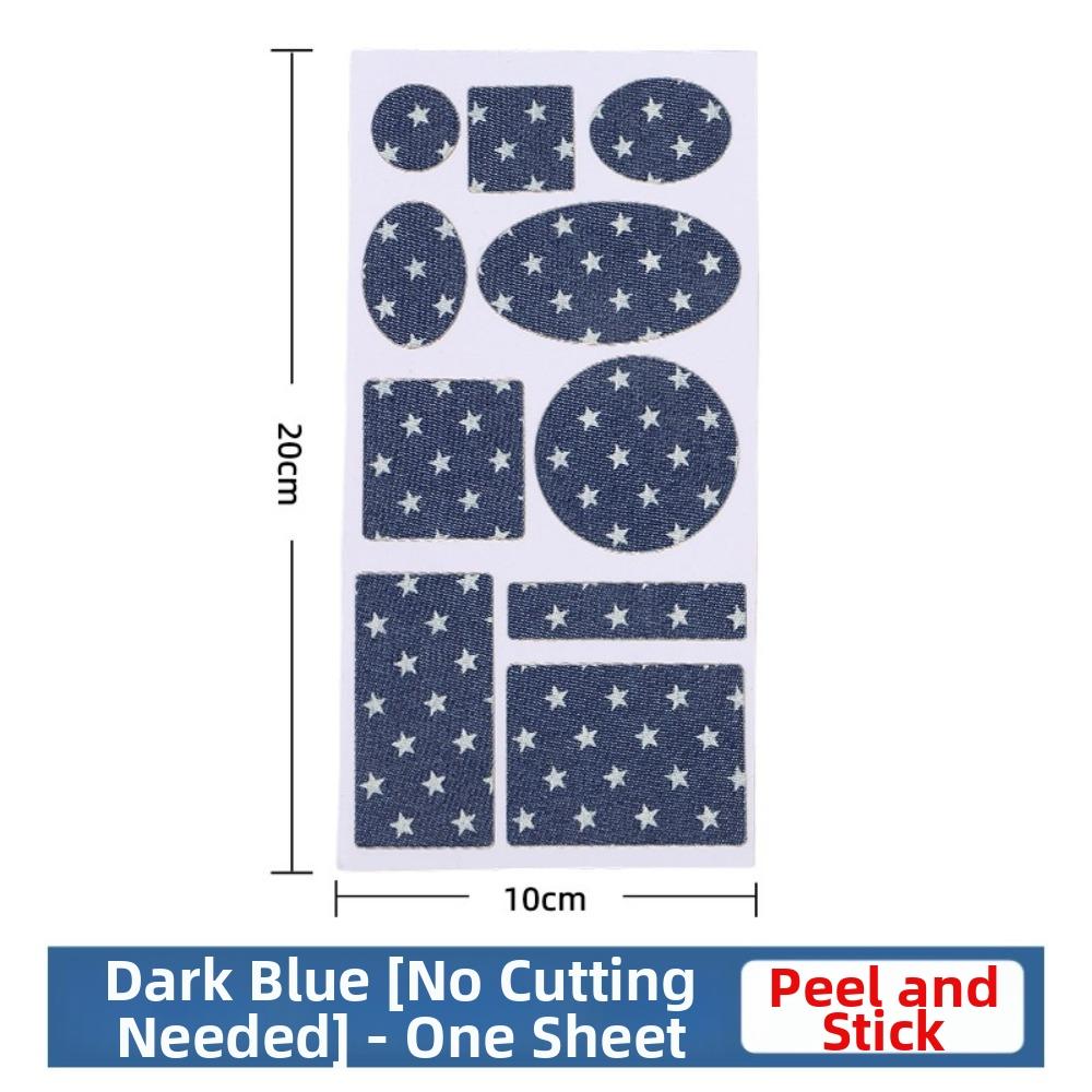 Reinforcement Repair Patches Blue Denim Clothing Patches New Self-Adhesive Patches  for Knee Repair