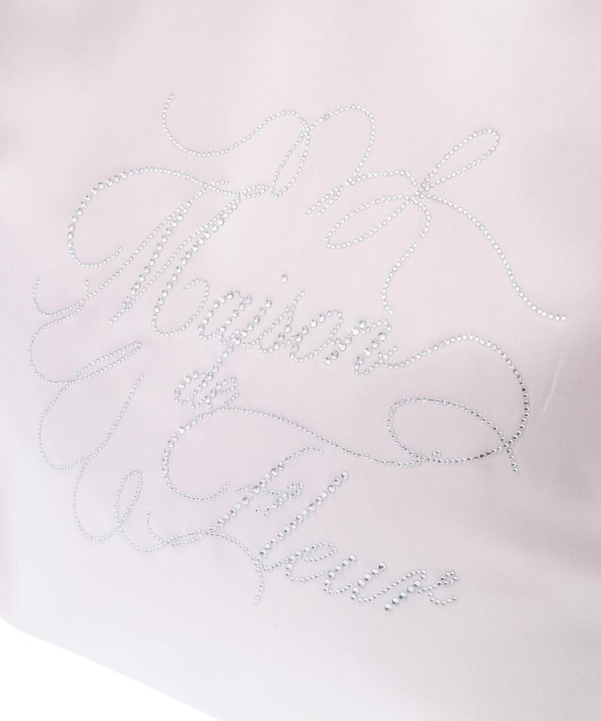 Maison de FLEUR Tulle Handle Rhinestone Tote Bag, Pink, 08000342000