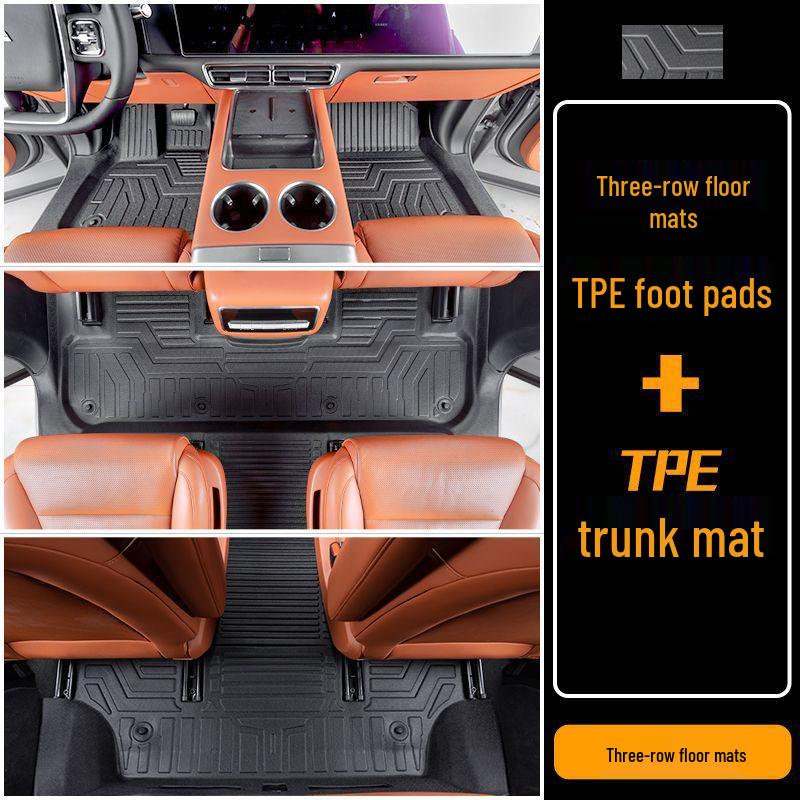 Коврик для пола Equation Leopard 8 TPE: Полное покрытие для 6-местных и 7-местных моделей 2025 года 6-Seater Upgrade Package with Door Threshold