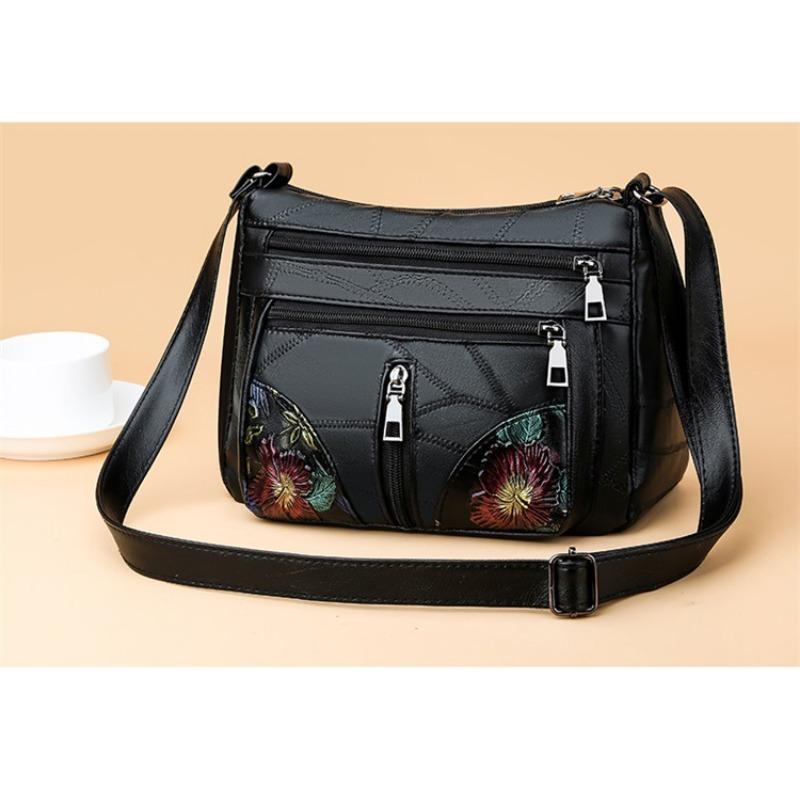 Patchwork Embossed Mom Bag New Large Capacity Shoulder Bag Crossbody Bag Korean Fashion Trendy Casual Bag Women