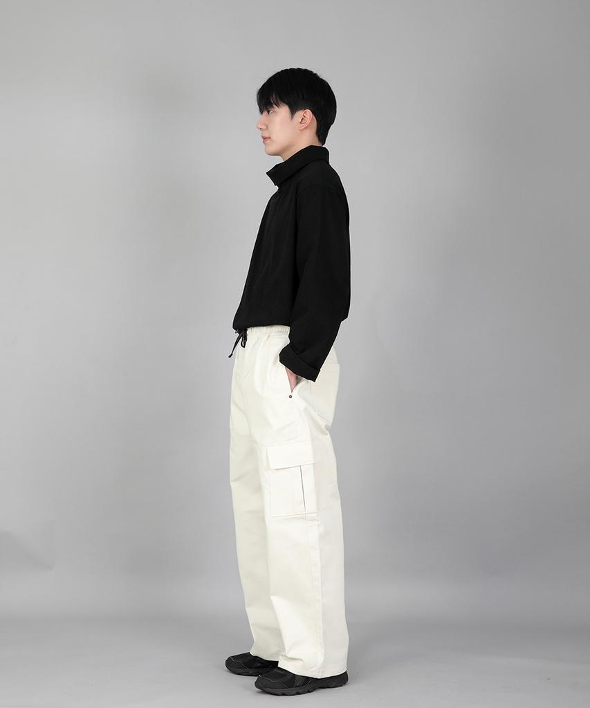 Seinteukeulu Rivet Fix Ex Wide Cargo Pants Rec-360 Cream