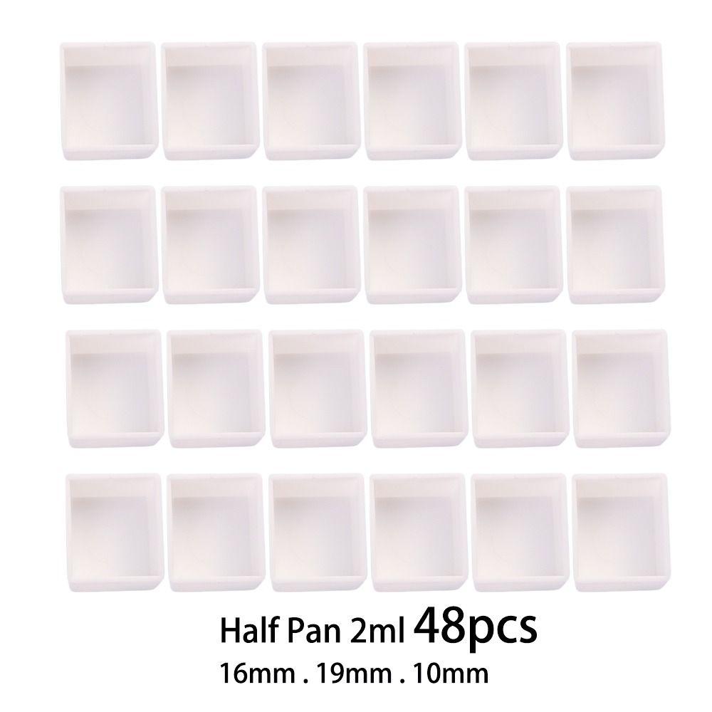 Empty Full Pan Half Pans Plastic Watercolor Paint Grid Painting Supplies Paint Palette Art Supplies