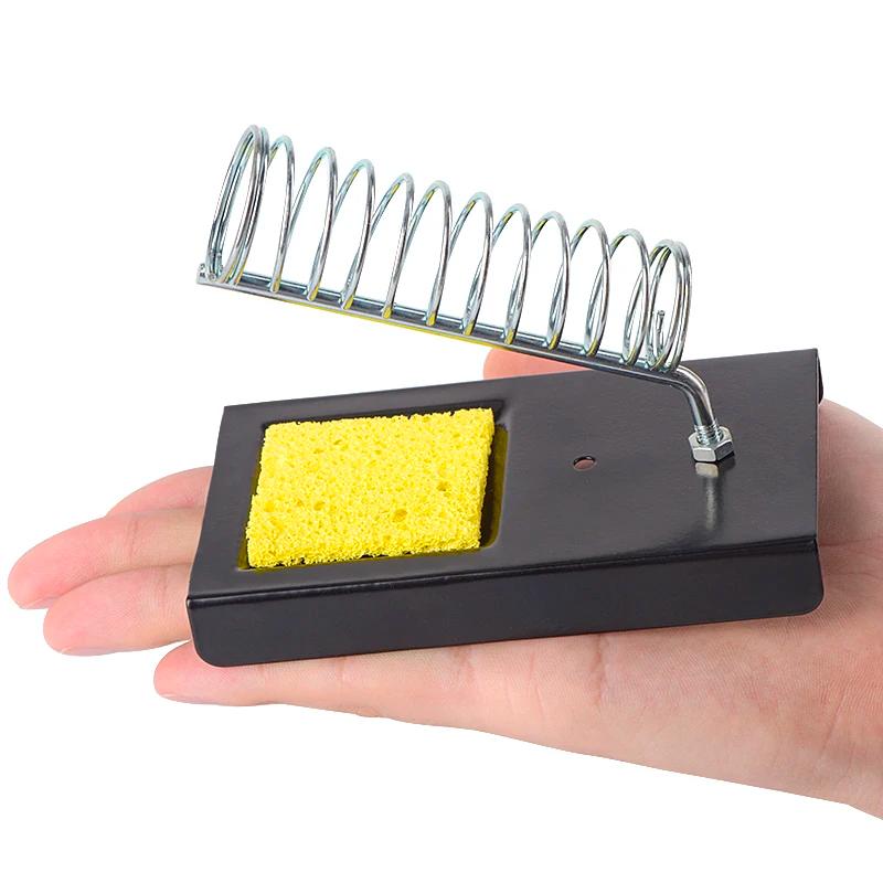 Electric Soldering Iron Stand Holder with Welding Cleaning Sponge Pads Generic High Temperature Resistance Welding Accessories