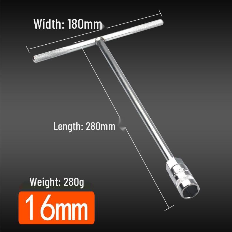 Motorcycle T-Handle Hex Socket Wrench, 6/7/8/10/14/17mm