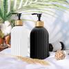 1/2pcs Black White Styling 500ml Soap Dispenser Portable Refillable Liquid Bottles Tray For Home Laundry Room Beauty Salon Hotel