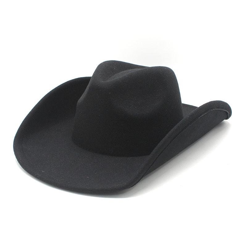 Traditional Ethnic Style Wool Felt Hat With Wide Brim For Stage Performances And Festivals