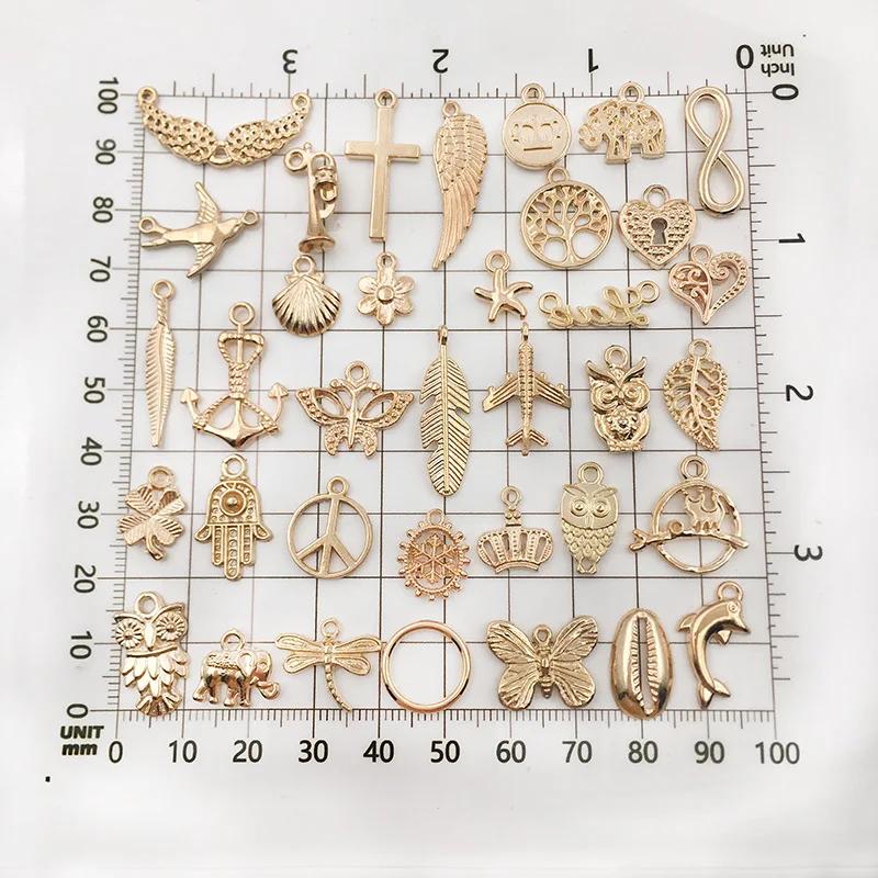 Mixed KC Vintage Alloy Charms For Jewelry Making Handmade DIY Bracelet Earrings Necklace Pendant Jewelry Accessories