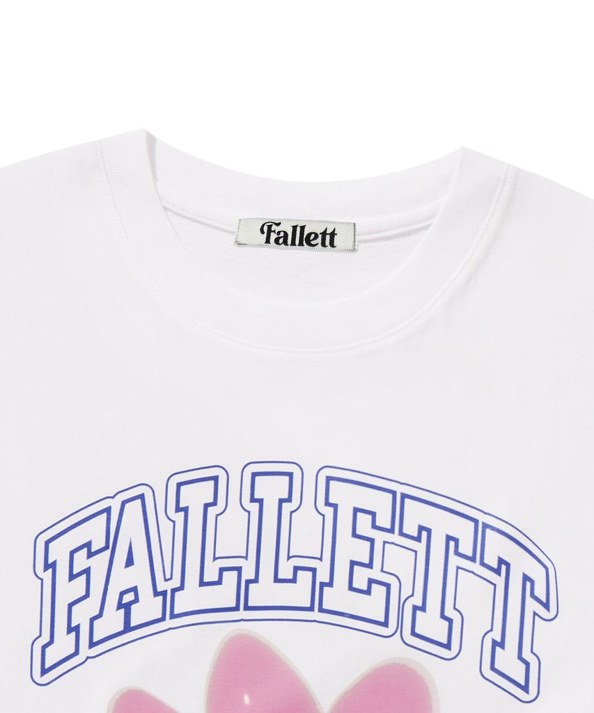 FALLETT Balloon Flower Short Sleeve T-Shirt White