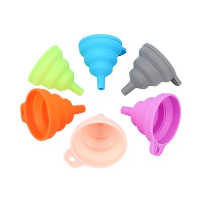 2 Stück Silikon-Trichter, faltbar, hitzebeständig, für die Übertragung von Flüssigkeiten in der Küche