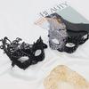 1pc Sexy Women Rhinestones Lace Masquerade Mask for Carnival Halloween Half Face Cosplay Masks Festive Party Supplies