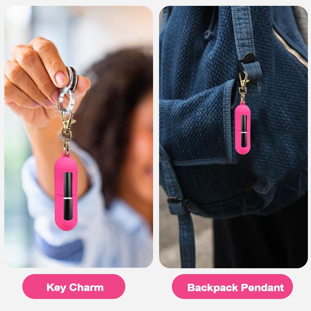 Silicone Lip Balm Keychain Holder Travel Portable Case for Purse Backpack Keys, Gym Workplace Outdoor Commute Essential