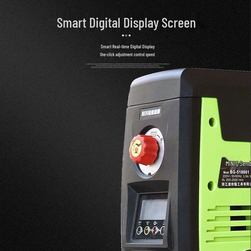 High-Precision 220V Multi-Functional Brushless Digital Bench Drill for Home Use