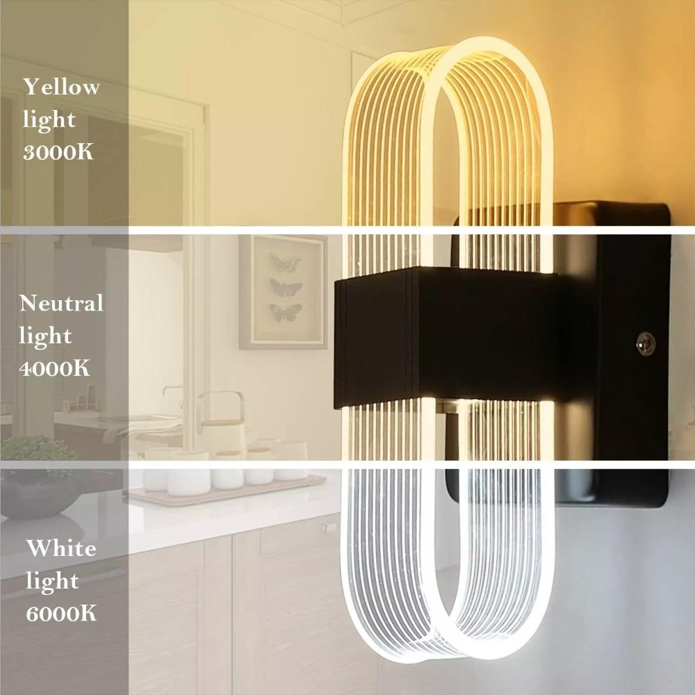 Acrylic Light Guide LED Wall Lights Modern Wall Light Decor for Living Room Bedroom