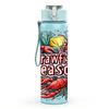 1PC Crawfish Season Slogan Art Print 750ml Color Plastic Sports Water Bottle Leakproof Flip Straw Lid Suitable for Sports Office Home Use