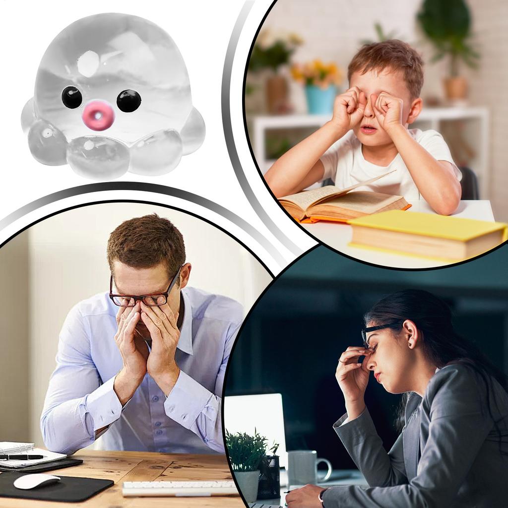 Sensory Balls Octopus Pinch Toy Cute Fun Soft Calming Ball For Home Travel Mental Health Adults Students Prizes Kids School