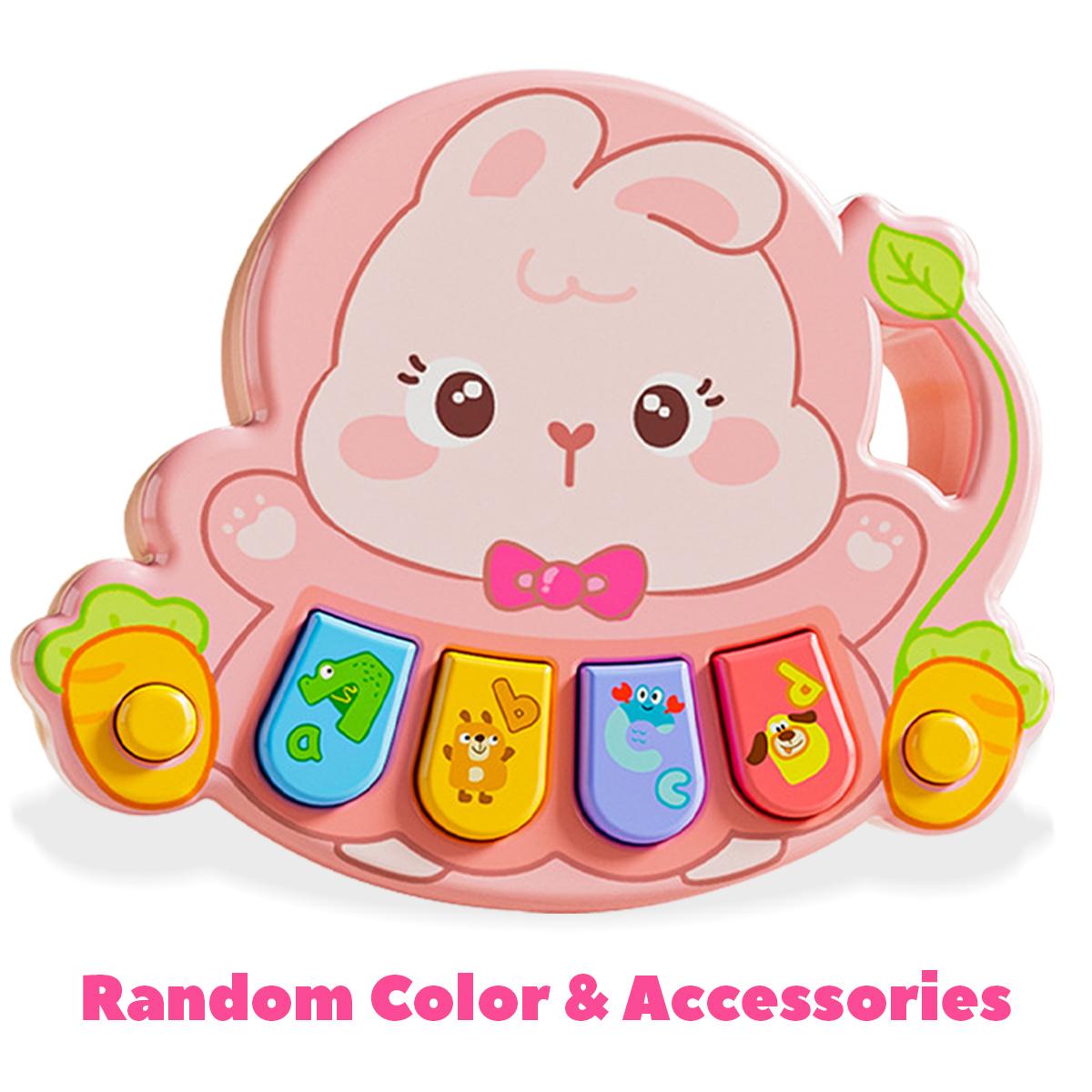 Pink Rabbit Music Box, Baby Music Education Enlightenment Toy, Baby Finger Piano, Children s Birthday Gift