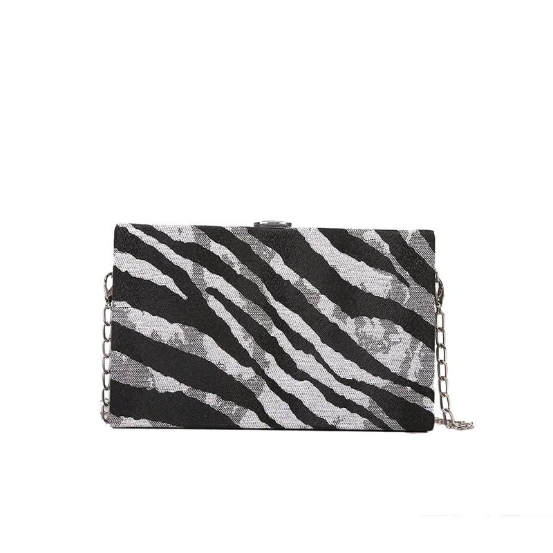 

Fashion striped box bag, women s versatile crossbody acrylic box bag, trendy