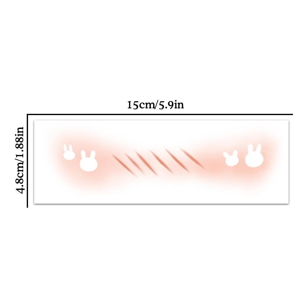 Christmas Makeup Face Stickers Disposable Sweet Blusher Tattoo Rabbit Sticker Deer Gift J4E9