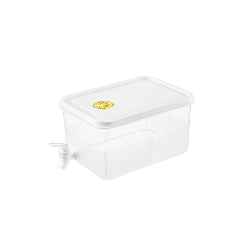5L Doorzichtige Koelkast Waterdispenser Met Lekvrij Kraantje Makkelijk Te Vullen Drankcontainer Voor Thuis Keuken Kantoor