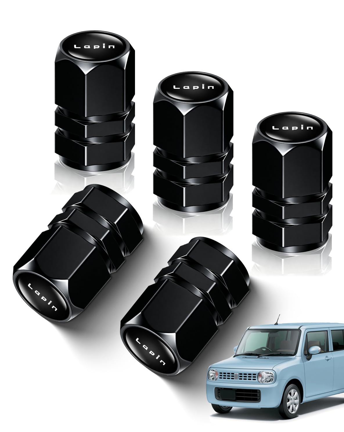 

SYAKAORI Suzuki Valve Core Car Air Valve Cap Waterproof Dustproof lapin чёрный