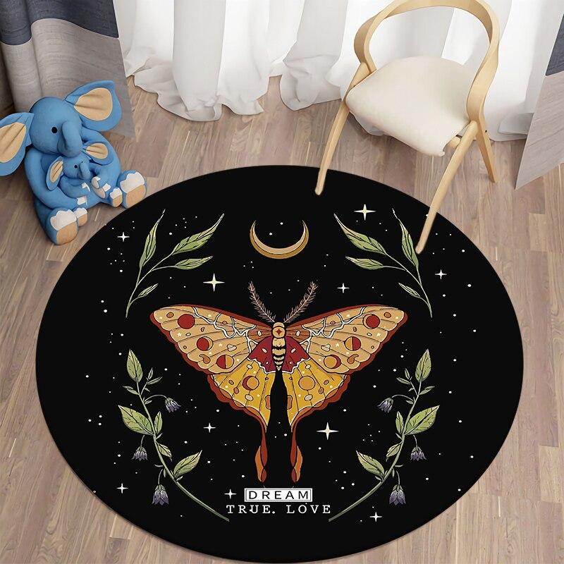 

Boho Stijl Ronde Tapijt Voor Woonkamer Tapijten Zon En Maan Slaapkamer Tapijt Antislip Vloermat Tapijt Kinderen S Mat Diameter 60cm