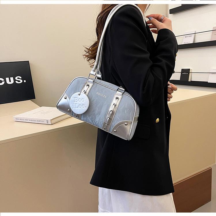 Tasche mit großem Fassungsvermögen Damen Frühling und Sommer vielseitig neu Nische Einzel-Schulter Achseltasche lässige Kissen-Tasche