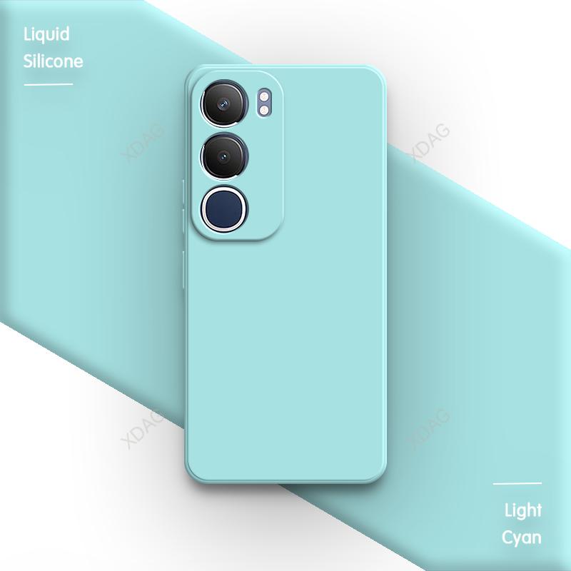 Basic Silicone Case Cover for VIVO Y19S 6.68" V2419 Funda Internal Flocking Original Lens Protection Soft Phone Back Shell Coque