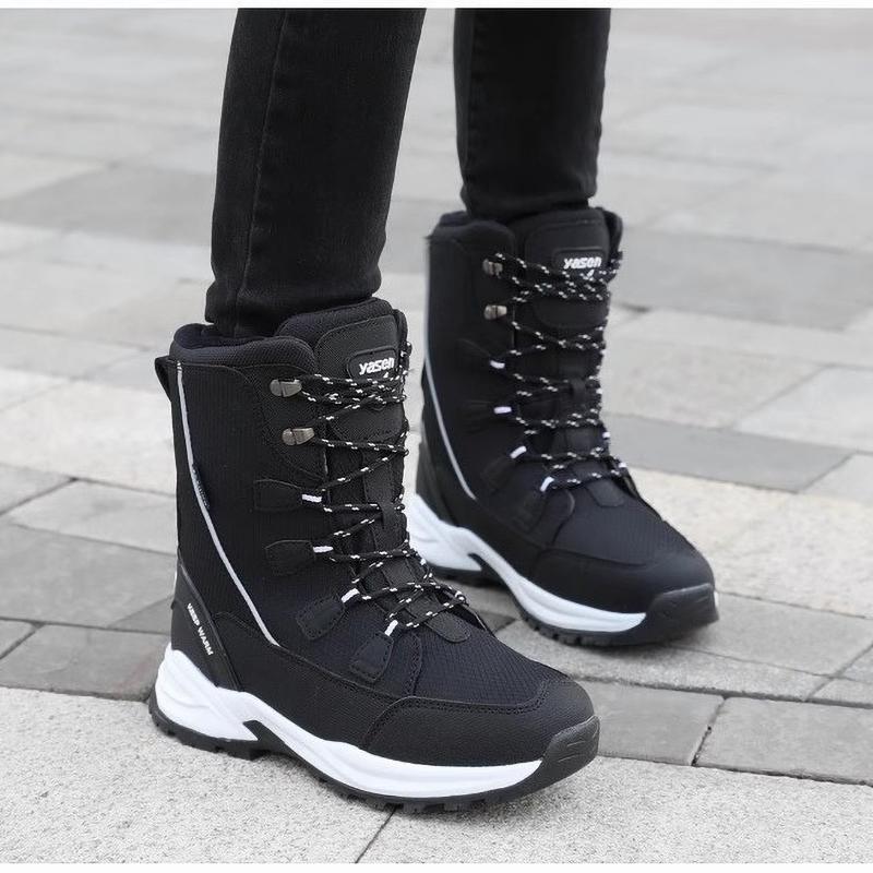 Schneestiefel Damen Wasserdicht Rutschfest Schneeland Samt Warm Dicksohlige Schuhe Damen