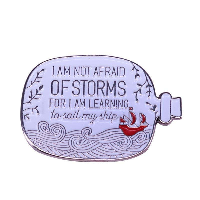 Courageous Sailboat Brooch: Embrace Your Storms