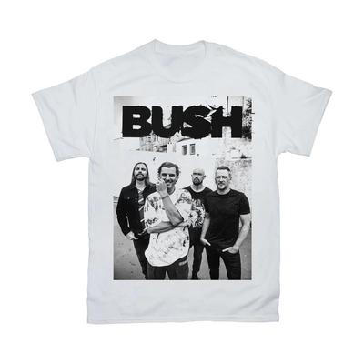 Bush Band Mitglieder Im Konzert Shirt Klassisch Unisex Weiß S-5XL ND1244 Unisex T-Shirt