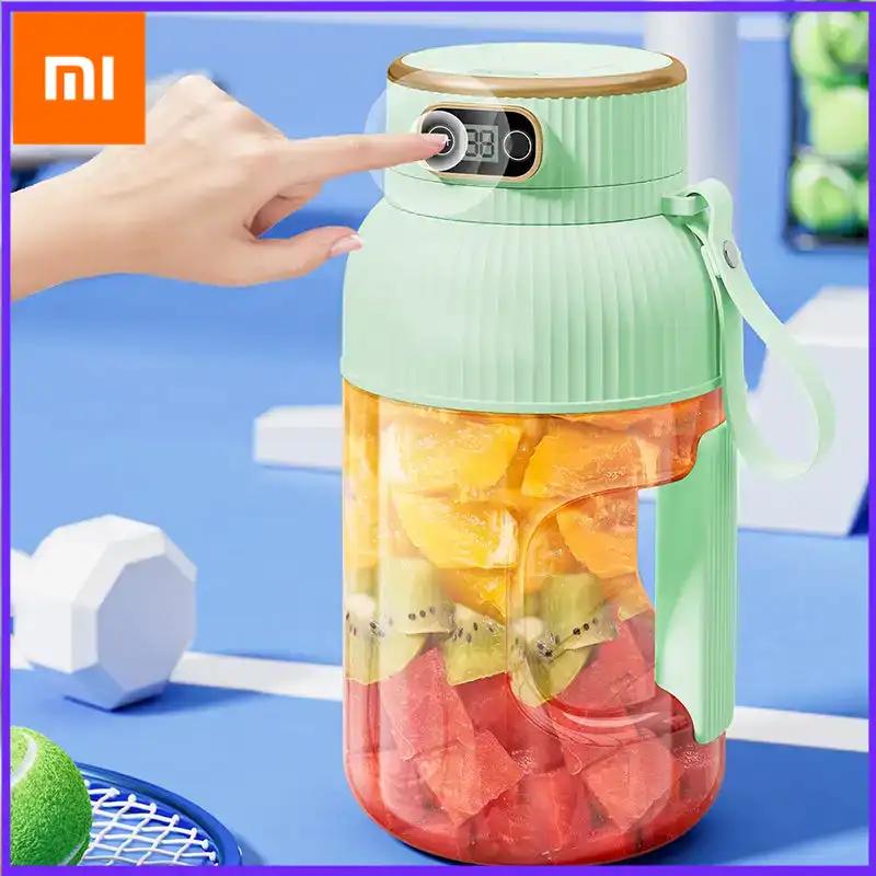 Xiaomi New Portable Juicer Cup Multifunctional Digital Display USB Fruit Mixers Juicers Electric Juicer Blender Fruit Juicer Cup Travel