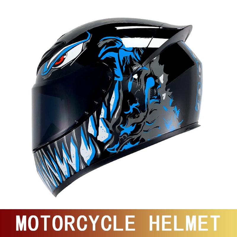 Motorcycle Helmet Motorcycle Full Helmet Racing Kart Summer Anti-fog Sunshade Retro Personality Helmet Safety Helmet