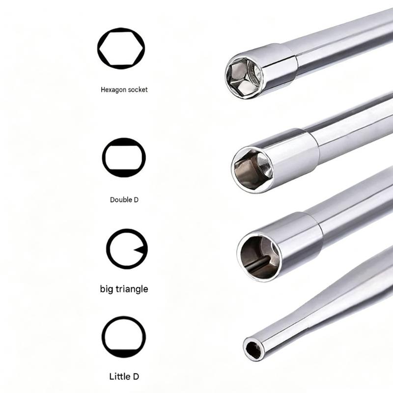 Assorted Tip Carburetor Adjustment Screwdriver with Recessed Screw Access, Textured Grip Handles and Metal Rods