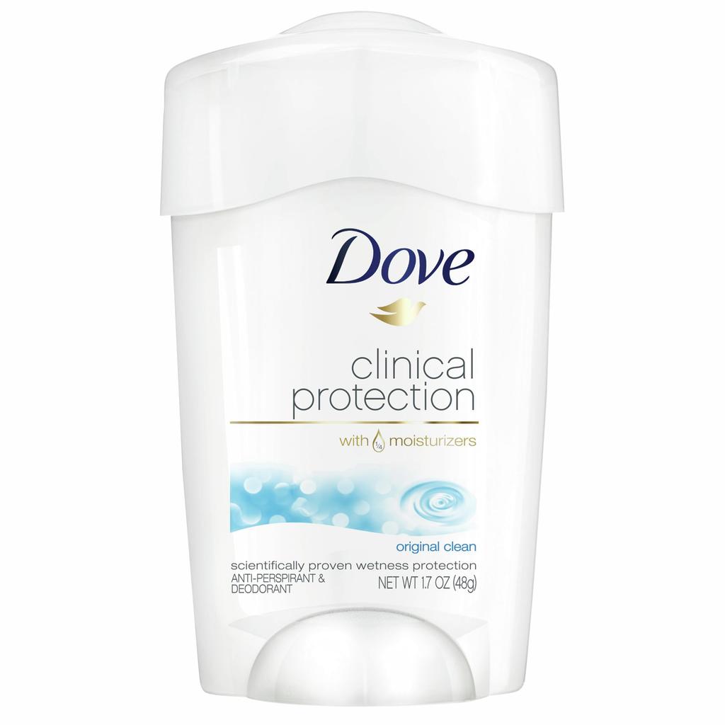 Dove Clinical Protection Antiperspirant Deodorant, Original Clean 1.7 oz by Dove