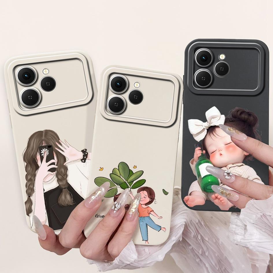 For Tecno Spark 40 Case Popular Cartoon Space Soft Silicone Camera protection Phone Cover For Tecno Spark 40C Spark40 4G Housing