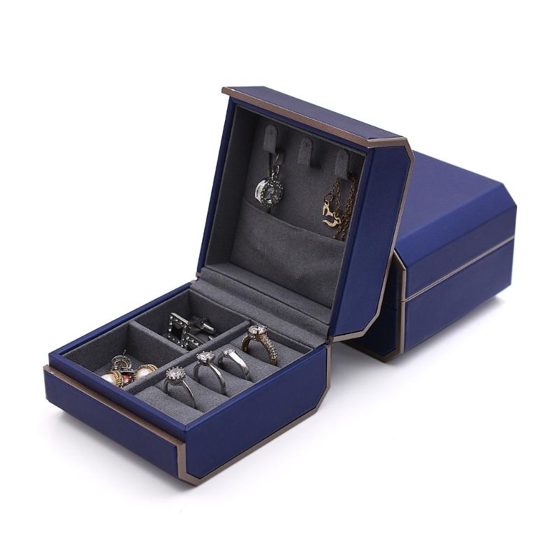 Mini Jewelry Organizer Durable Storage Box for Women Travel Display Holder Portable Necklace Travel Organizer for Women