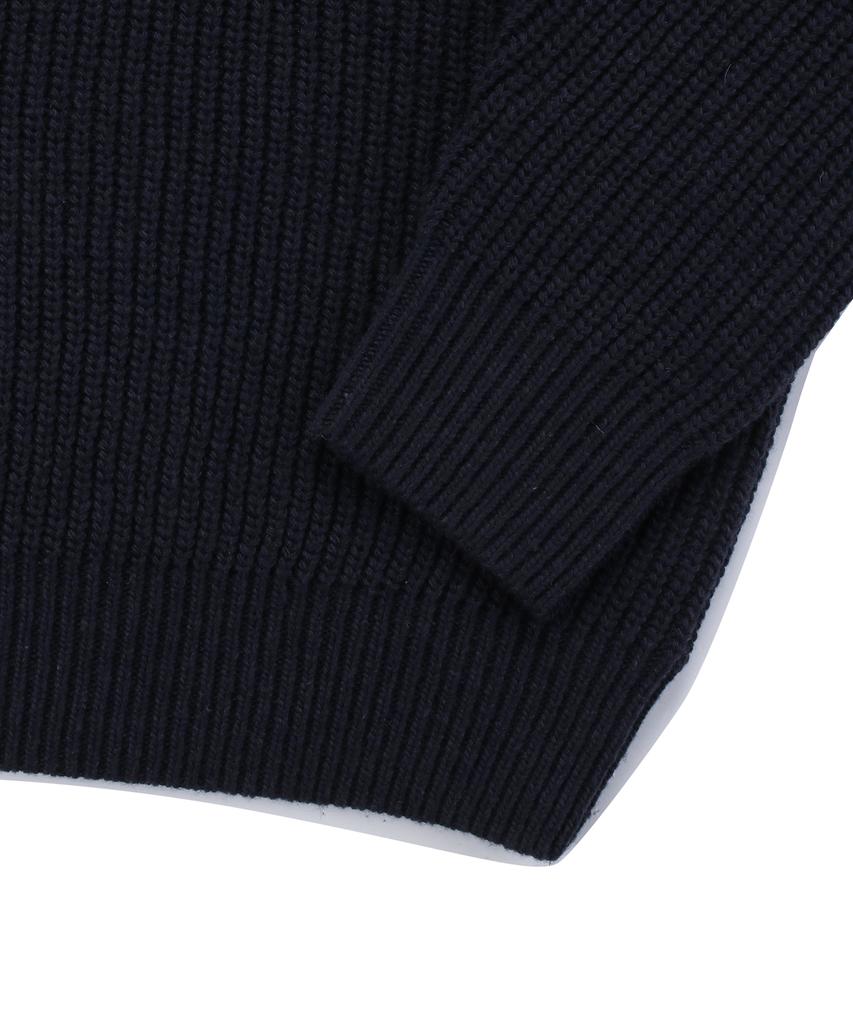 COLUMBIA UNIVERSITY 1754 Crown Overfit Half Zip-Up Sweater Crown Navy