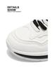 Men's Spring 2025 Breathable Casual Sneakers - Non-Slip Soft Sole, White Trendy Dad Shoes