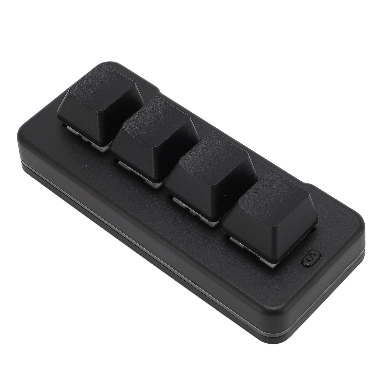 

Маленькая клавиатура Беспроводная 2.4G Bluetooth Проводная USB 3 режима Программируемый RGB Синий Переключатель 4 Клавиши Макрос